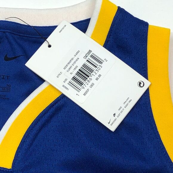New Golden State Warriors Curry 30 Swingman Icon Edition Jersey Size XL Nike B4 - Picture 4 of 6